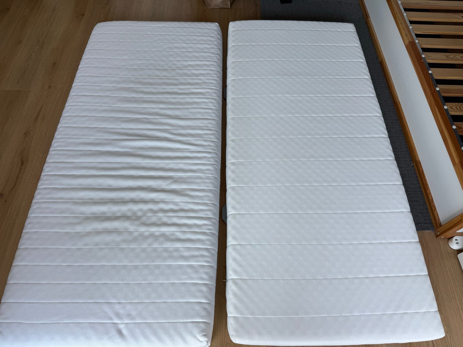 Ikea ÅFJÄLL matras en MALFORS topmatras 90x200cm, Huis en Inrichting, Slaapkamer | Matrassen en Bedbodems, Ophalen, 90 cm, Eenpersoons