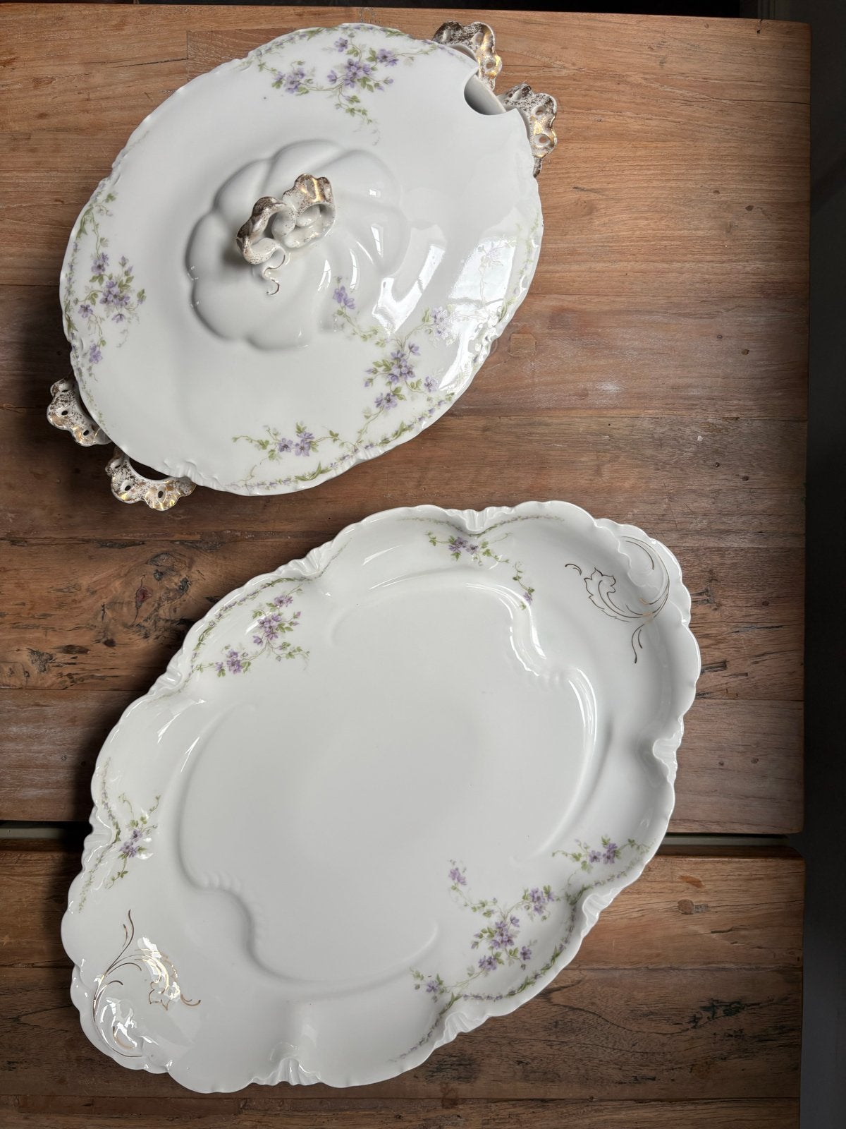 Antieke Rosenthal “Versailles” terrine + schaal, Antiek en Kunst, Antiek | Porselein, Ophalen