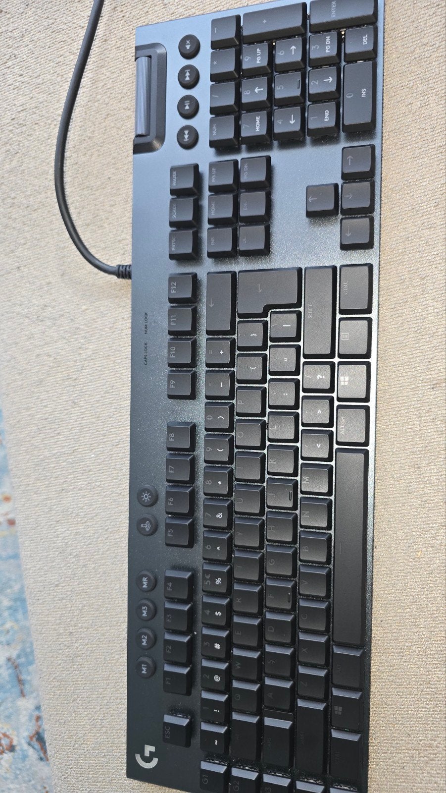 Logitech G815 Tactile RGB Mechanical Gaming Keyboard, Computers en Software, Toetsenborden, Multimediatoetsen, Logitech, Ophalen of Verzenden
