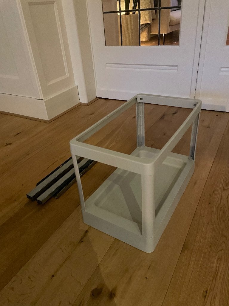 IKEA hallbar uittrekbaar frame, Huis en Inrichting, Woonaccessoires | Prullenbakken, Ophalen, Kunststof, 40 liter of meer, Zo goed als nieuw