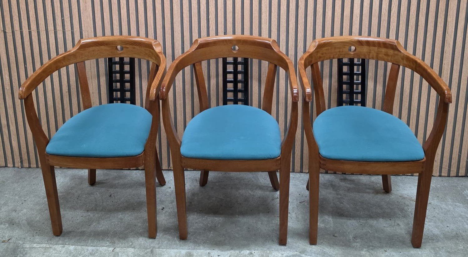 39 x cafestoelen Art Deco hout cafe bistro stoelen horeca, Zwart, Ophalen of Verzenden, Zo goed als nieuw, Vijf, Zes of meer stoelen