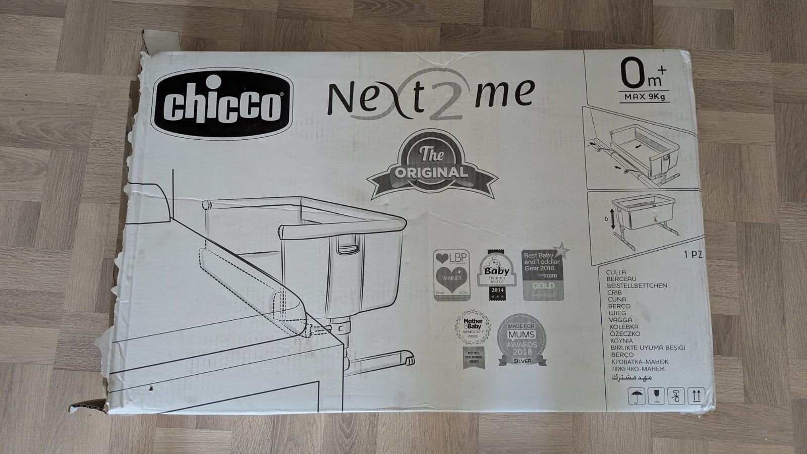 Chicco Next2Me co-sleeper, Ophalen of Verzenden, Gebruikt