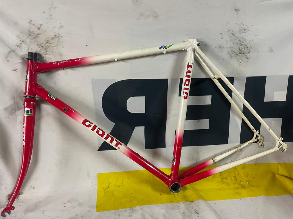 54.5ct stalen Giant speeder lite racefiets frame met vork, Verzenden, Gebruikt, Overige typen