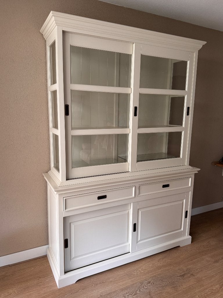 Vitrinekast, Huis en Inrichting, Kasten | Vitrinekasten, Zo goed als nieuw, 200 cm of meer, 150 tot 200 cm, 25 tot 50 cm, Met lade(s)