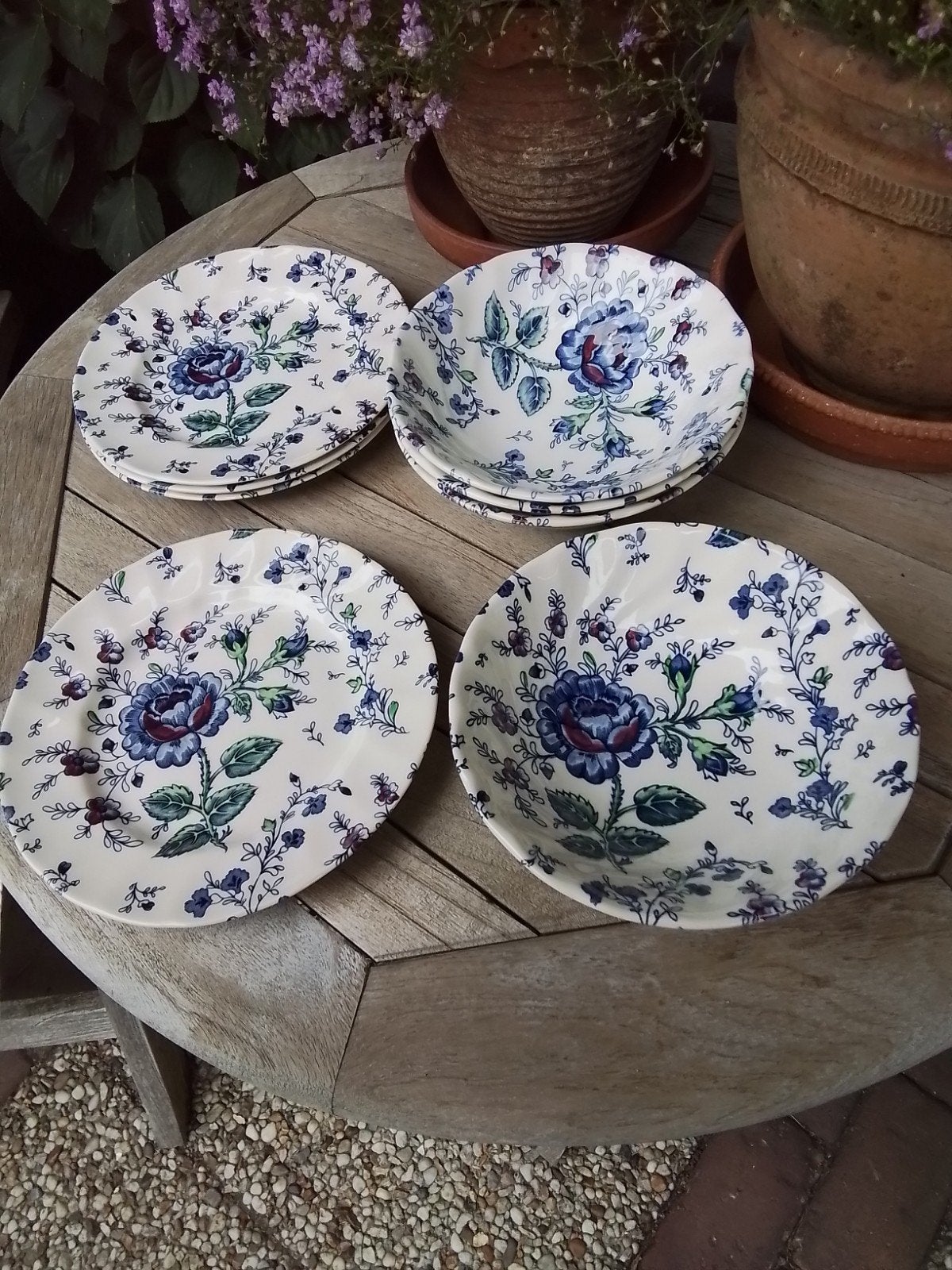 Johnson Brothers Rose Blue Chintz servies, Ophalen