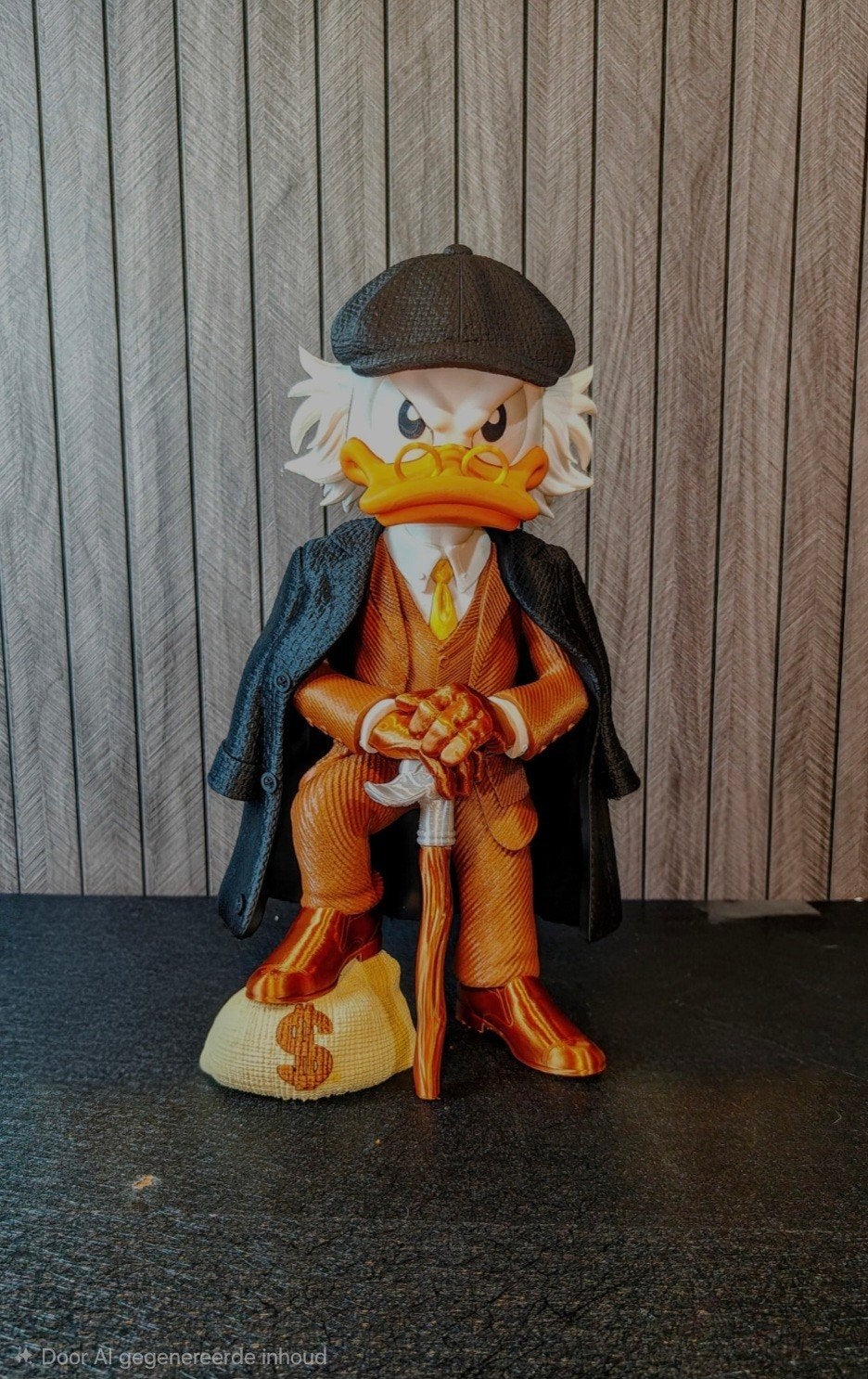 Dagobert Duck Peaky Blinders Figuur - Uniek Verzamelobject, Ophalen of Verzenden, Nieuw