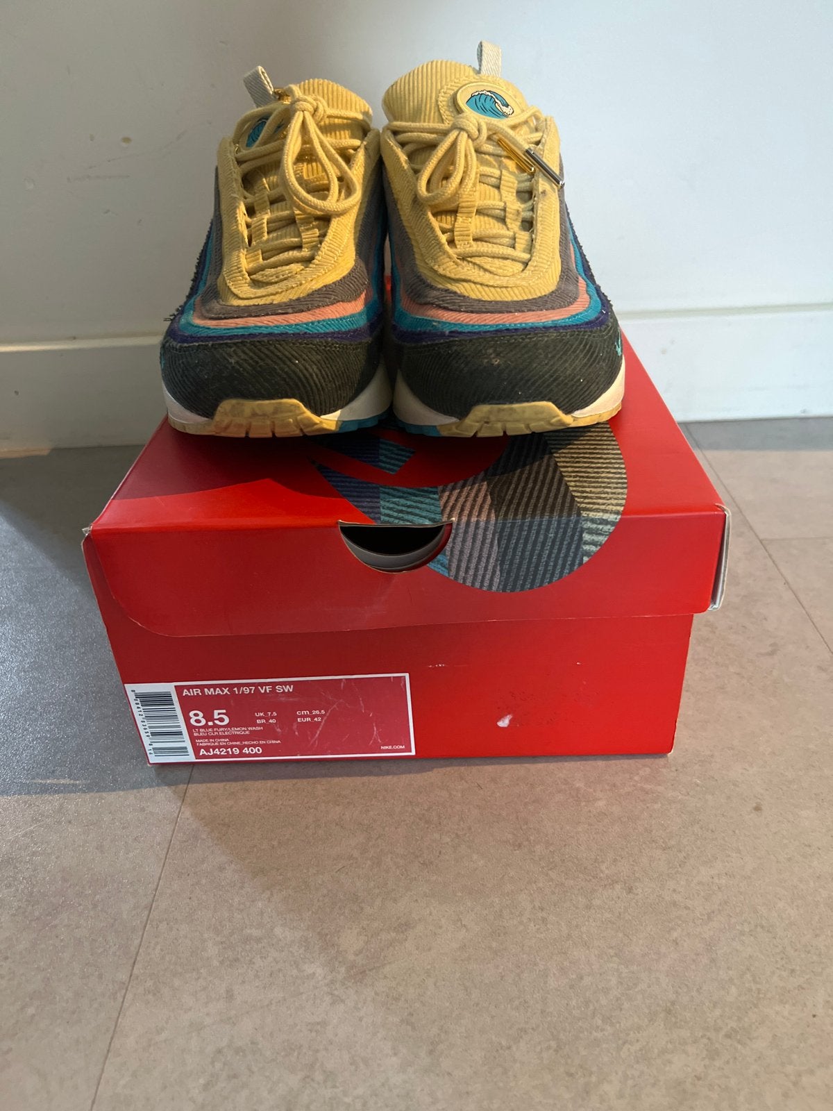 Nike Air Max 1/97 Sean Wotherspoon - Maat 42, Ophalen, Gedragen, Overige kleuren, Sneakers of Gympen
