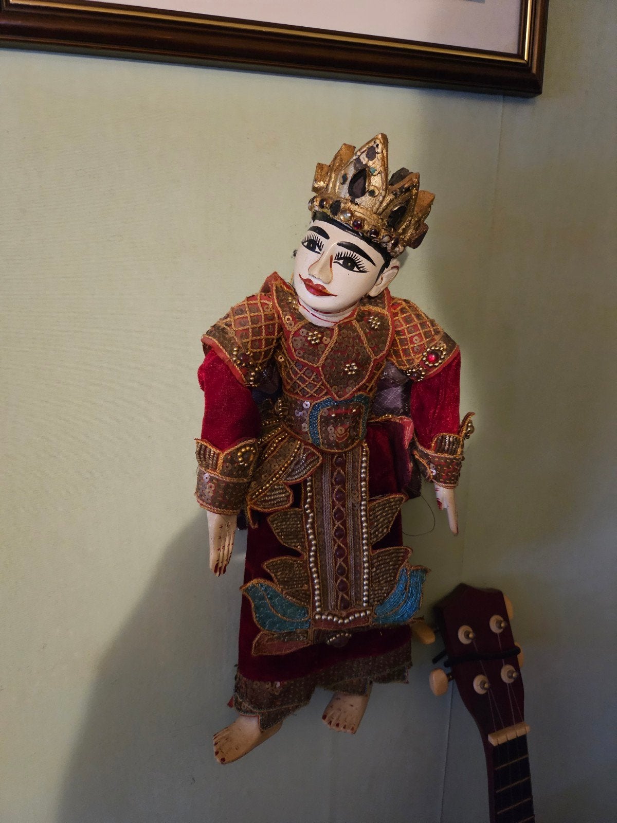 Prachtige handgemaakte pop uit Azië gekocht in Indonesië, Ophalen of Verzenden