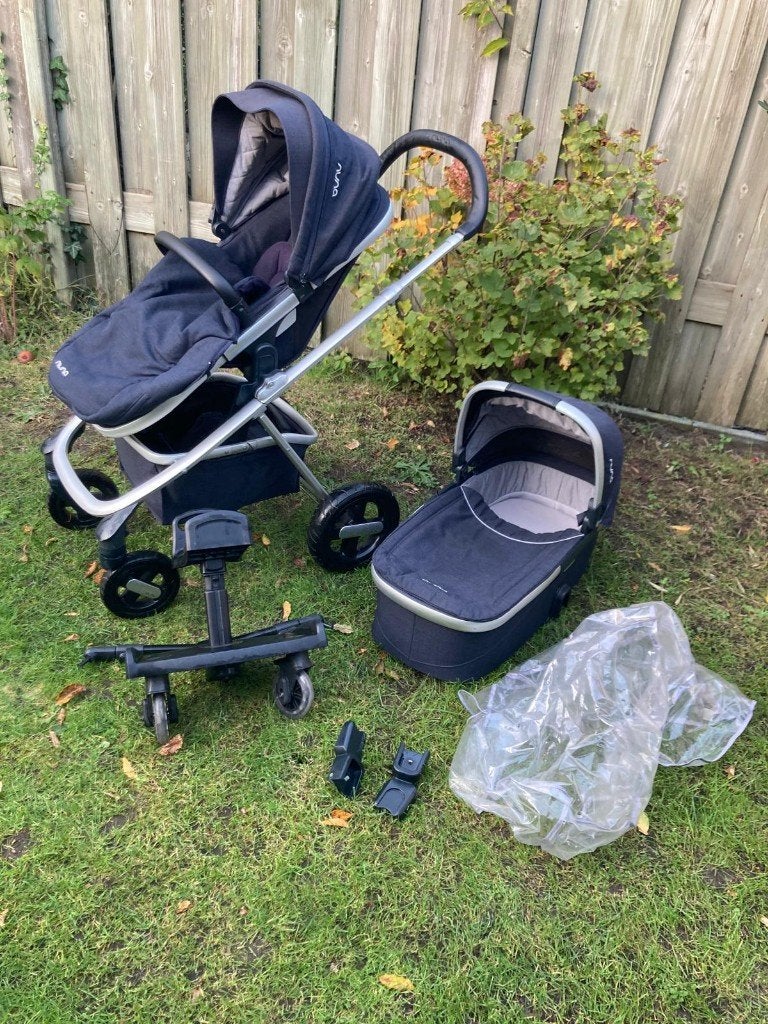 Nuna Kinderwagen met reiswieg, zitje en accessoires, Gebruikt, Combiwagen, Met reiswieg, Ophalen
