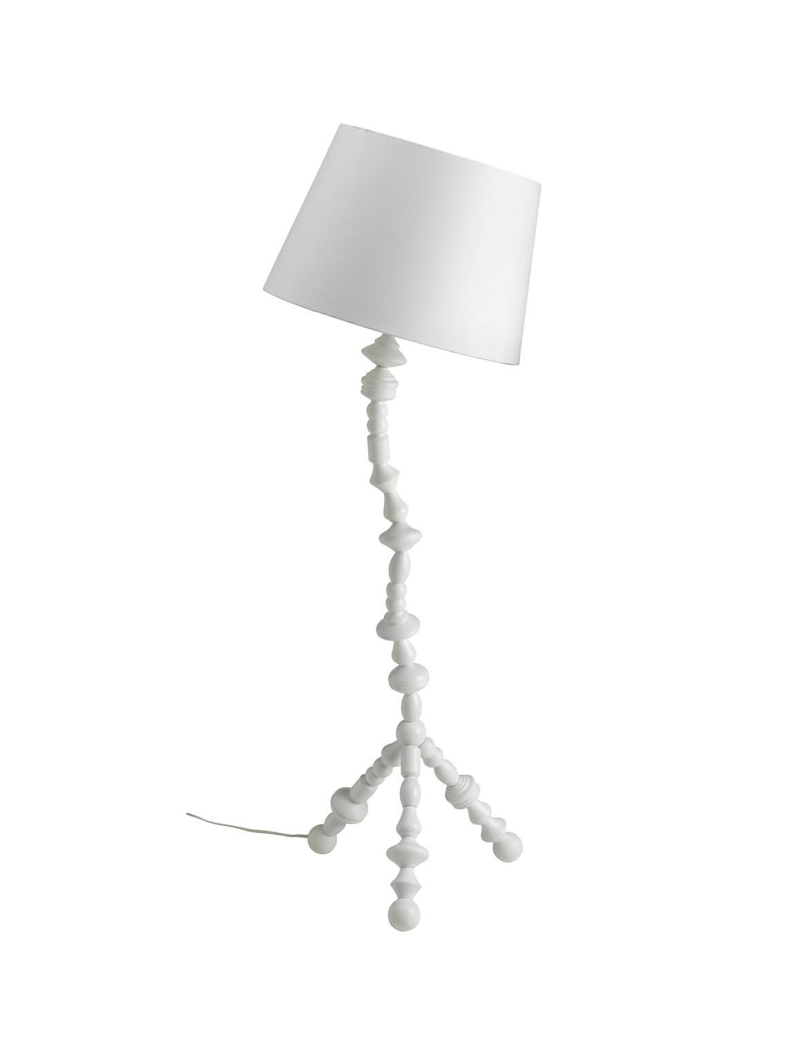 Witte Ikea PS Svarva houten lamp/vloerlamp, Huis en Inrichting, Lampen | Vloerlampen, Ophalen, Zo goed als nieuw, Minder dan 100 cm