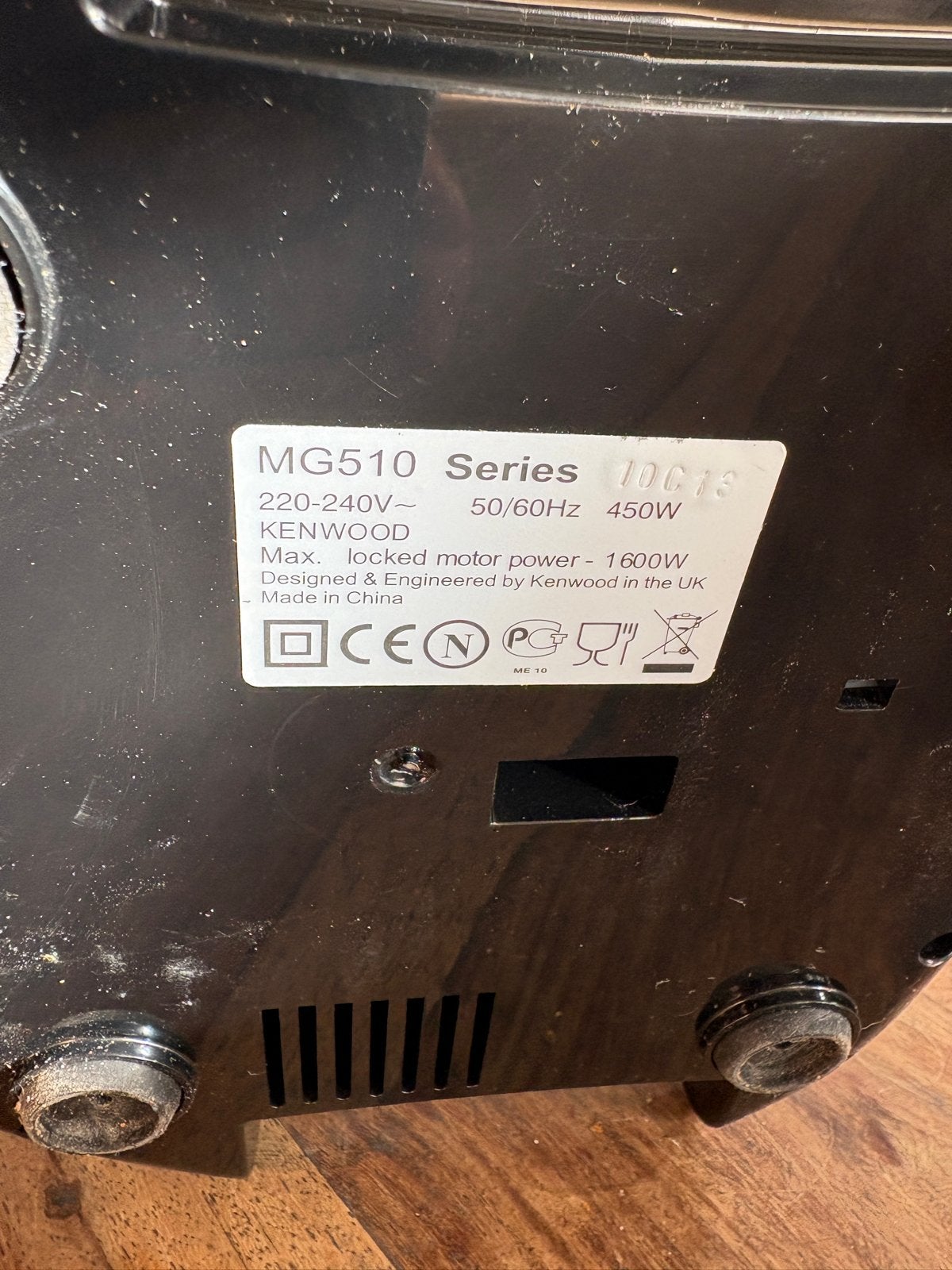 Professionele Kenwood Vleesmolen MG510 - Krachtig & Compleet, Ophalen, Zilver, Metaal, Overige typen