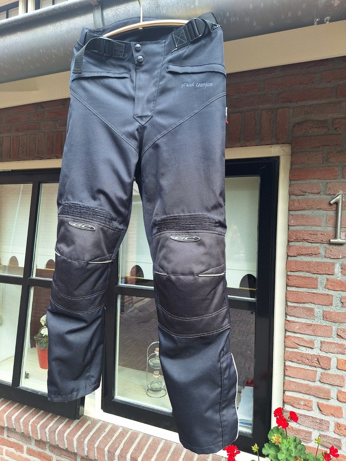 Grand Canyon motorbroek - maat L kleur zwart   prijs 45.00 g, Motoren, Dames, Ophalen of Verzenden, Broek | textiel, Grand Canyon