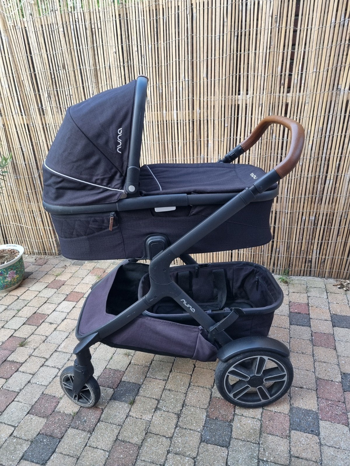 Nuna Demi Grow kinderwagen compleet, Kinderen en Baby's, Kinderwagens en Combinaties, Ophalen, Gebruikt, Verstelbare duwstang