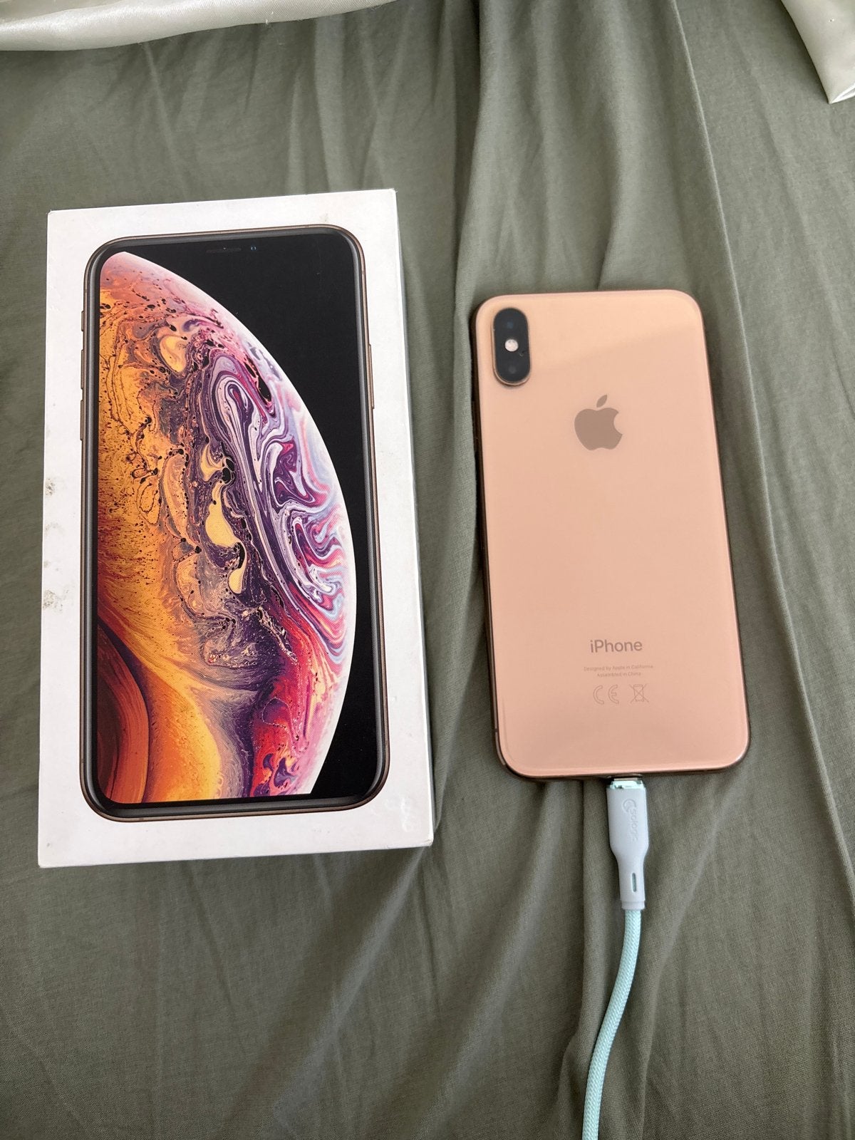 iPhone XS 64GB Goud - Met doos zonder lader, Gebruikt, IPhone XS, Ophalen of Verzenden, 64 GB