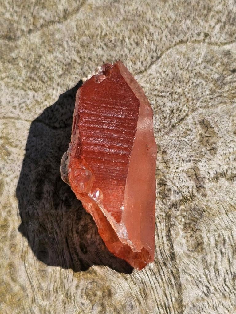 Hematoïde kwarts puntje, Verzamelen, Mineralen en Fossielen, Ophalen of Verzenden