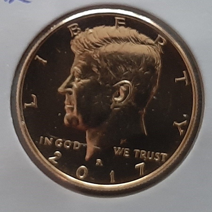 Vergulde herslag van de Halve Dollar, Ophalen of Verzenden, Noord-Amerika, Losse munt, Goud