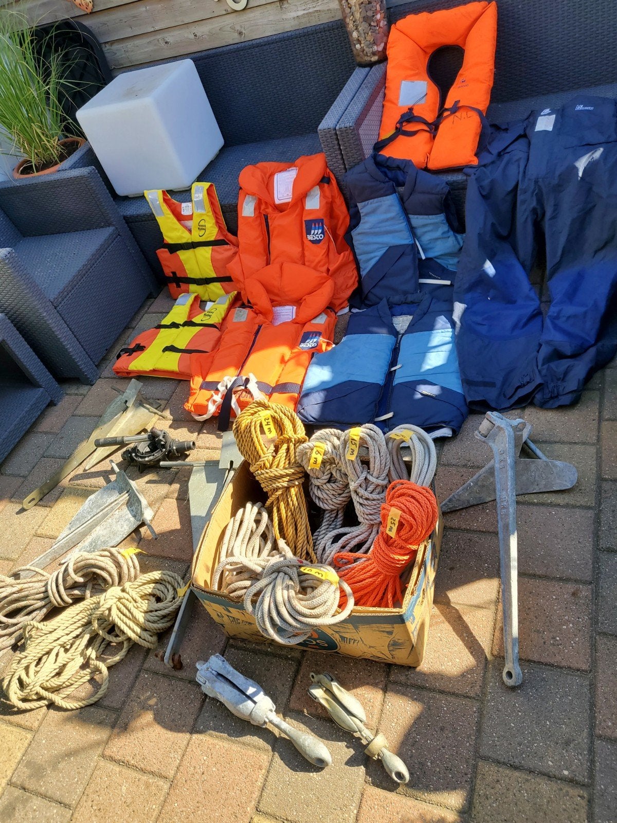 Zwemvesten/ankers/touw/zeiloveral, Ophalen, Overige typen