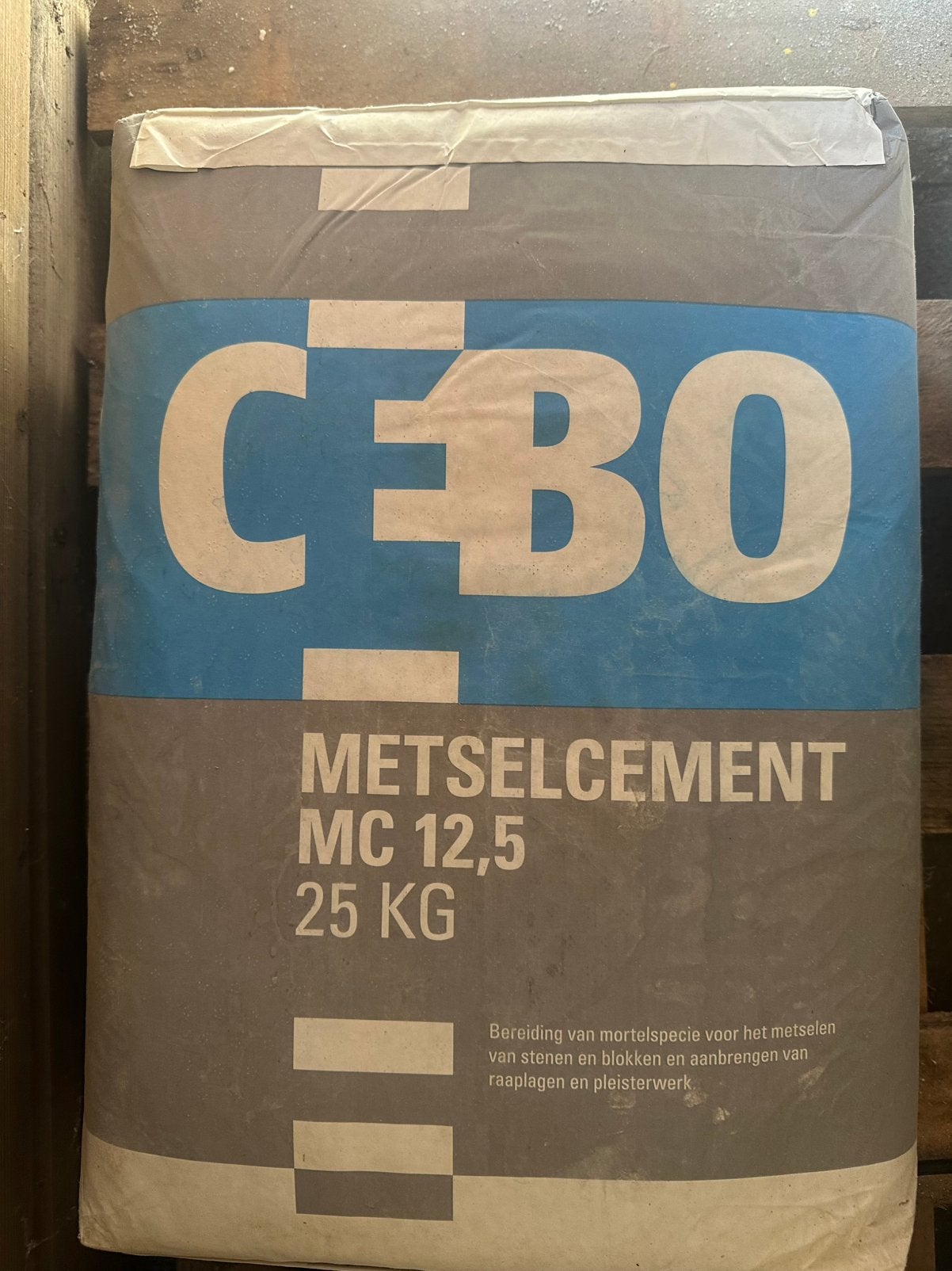 Cebo Metselcement 9 zakken a 25kg, Doe-het-zelf en Verbouw, Metselstenen, Ophalen, Nieuw, Bakstenen