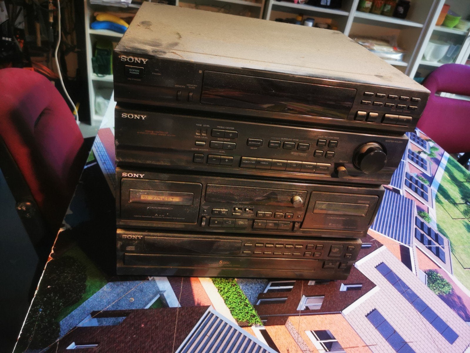 Sony HCD-541 Compact Disc Deck Receiver - Vintage Stereo, Ophalen of Verzenden