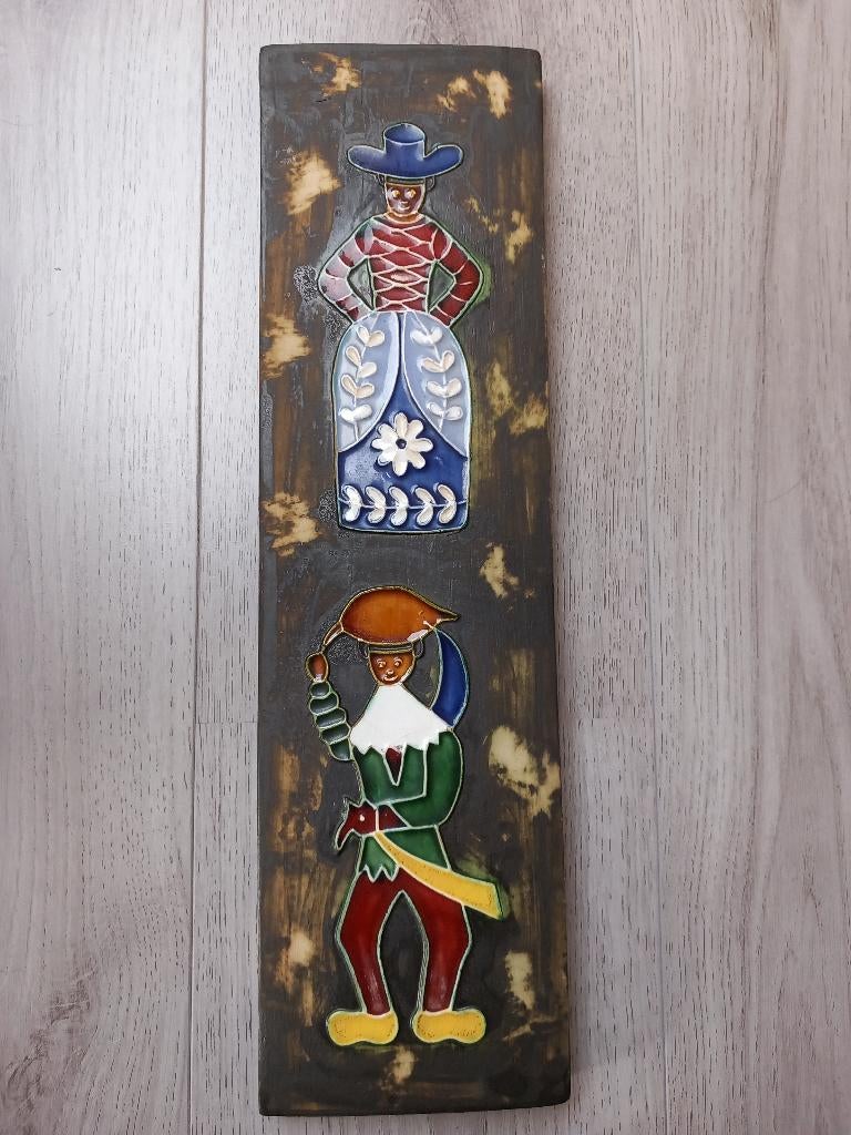siertegels drenthe overijssel folklore rijswijk klompenmaker, Ophalen of Verzenden, Gebruikt