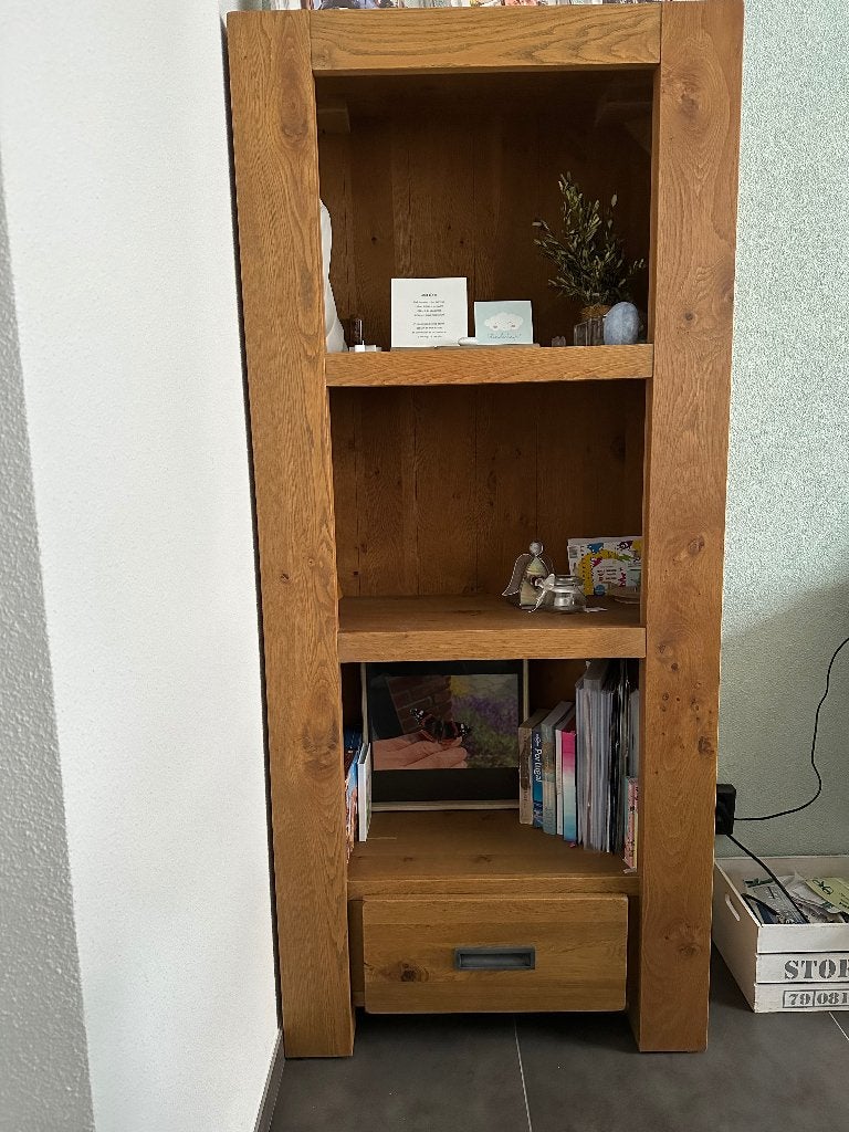 Boekenkast, Ophalen, Met plank(en), Gebruikt, Eikenhout