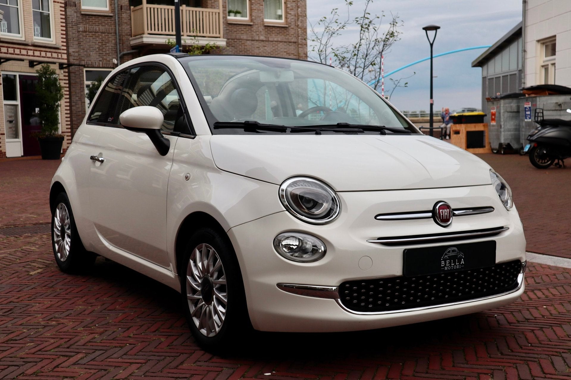 Fiat 500 C 0.9 TwinAir Lounge | RIJKLAARPRIJS | Dualogic Aut, Auto's, Gebruikt, Cabriolet, Leder en Stof, Wit