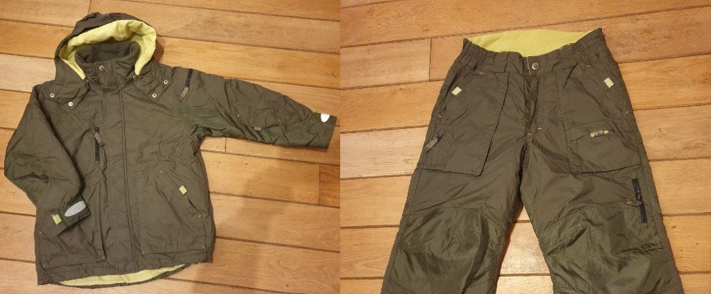 Warm en Stoer Ski jack + broek _H&M_Maat 140 _ Jongen/Meisje, Ophalen of Verzenden, Zo goed als nieuw, H&M, Jongen of Meisje