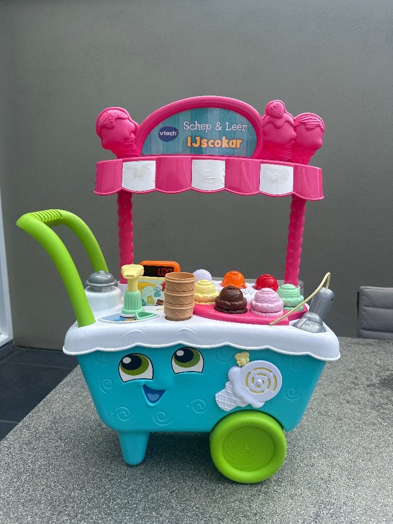 Vtech schep en leer ijswagen, Ophalen, Zo goed als nieuw, 6 maanden tot 2 jaar