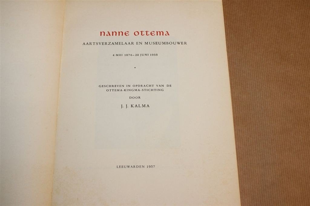 Nanne Ottema — Verzamelaar & Museum Biografie [1957], Ophalen of Verzenden, Gelezen
