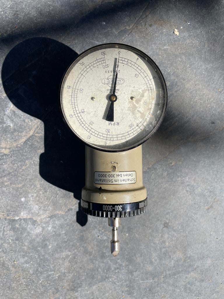 Vintage Jaquet RPM-meter - Toerenteller Zwitserland, Ophalen