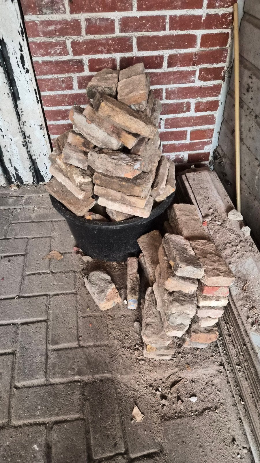 teab Friese geeltjes / Fryske gieltsjes (50-100 stenen), Doe-het-zelf en Verbouw, Metselstenen, Ophalen, Gebruikt, Bakstenen