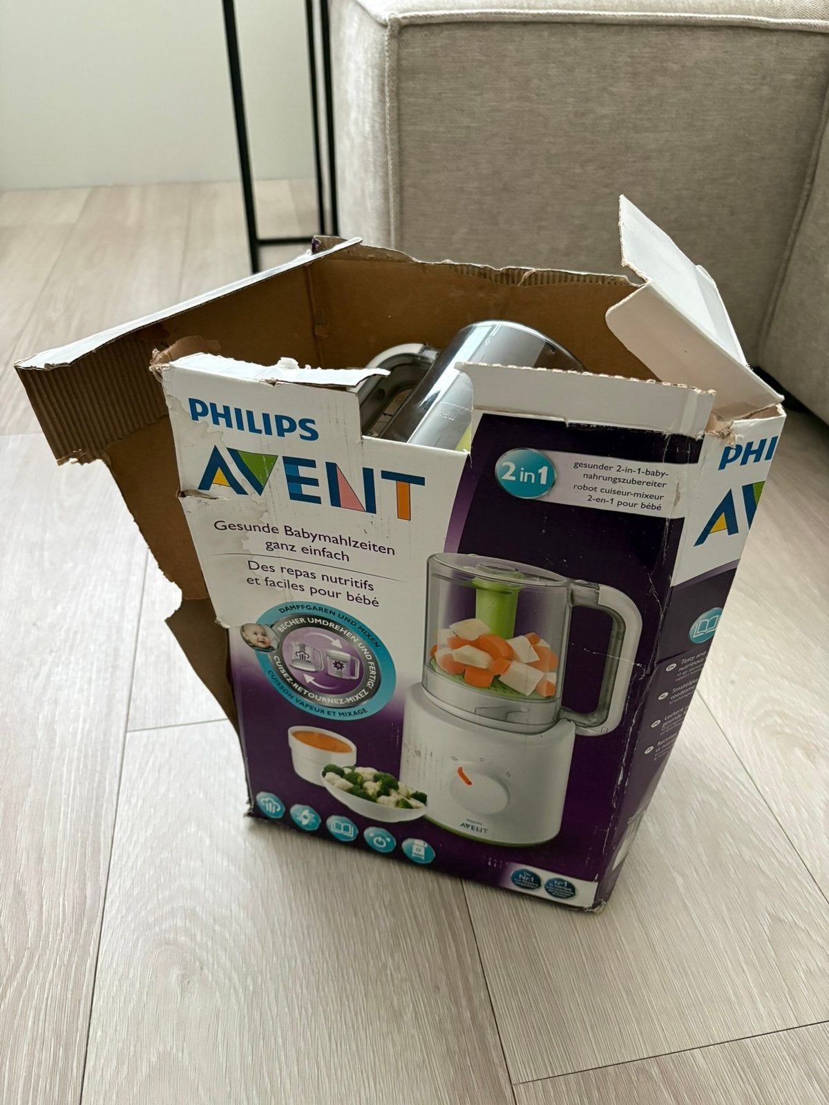 Philips Avent blender en stomer babyvoedingmaker, Kinderen en Baby's, Babyvoeding en Toebehoren, Ophalen, Gebruikt, Stoomfunctie