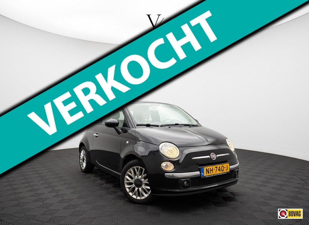 Fiat 500 1.2 Lounge PANO AIRCO NWE RIEM GROTE BEURT, Voorwielaandrijving, Gebruikt, 4 cilinders, 840 kg