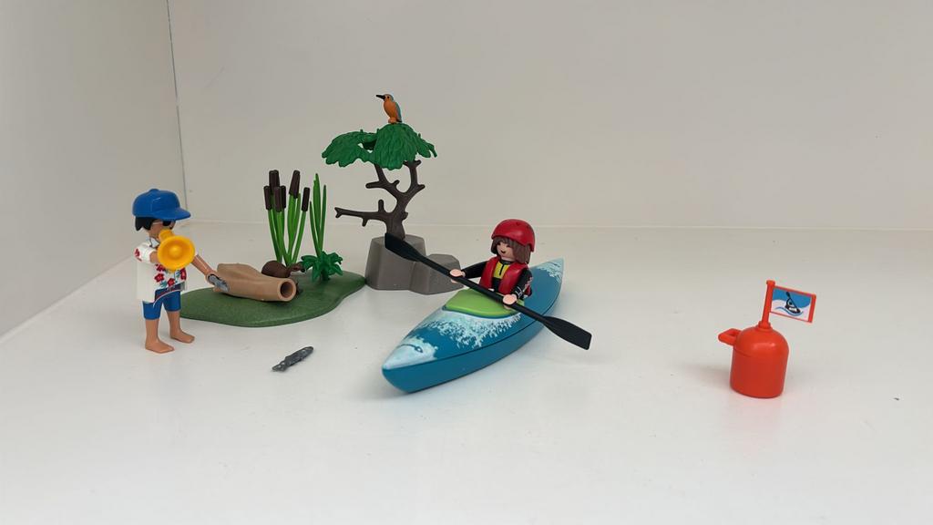 Playmobil Kajak avontuur set 70035 helemaal compleet, Ophalen of Verzenden, Zo goed als nieuw, Complete set