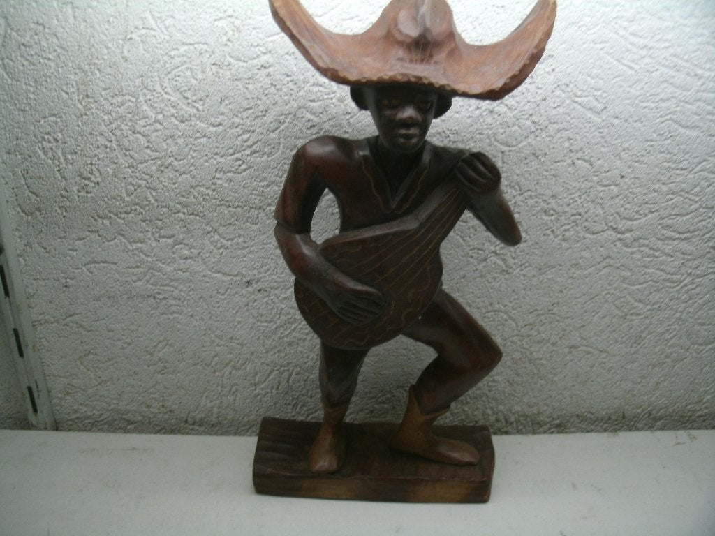 2c indiaan 33 cm hoog  hout, Ophalen of Verzenden, Zo goed als nieuw