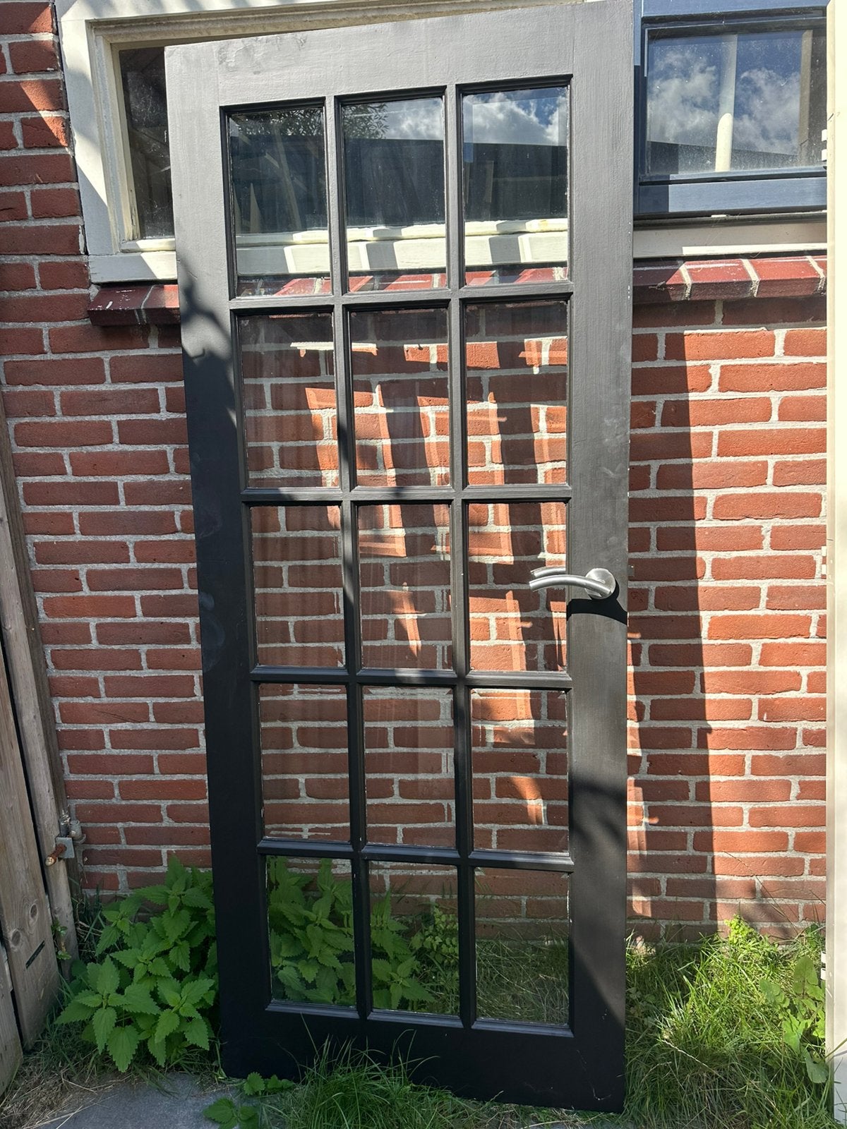 Deur zwart, Doe-het-zelf en Verbouw, Ophalen, Gebruikt, Binnendeur, 200 tot 215 cm