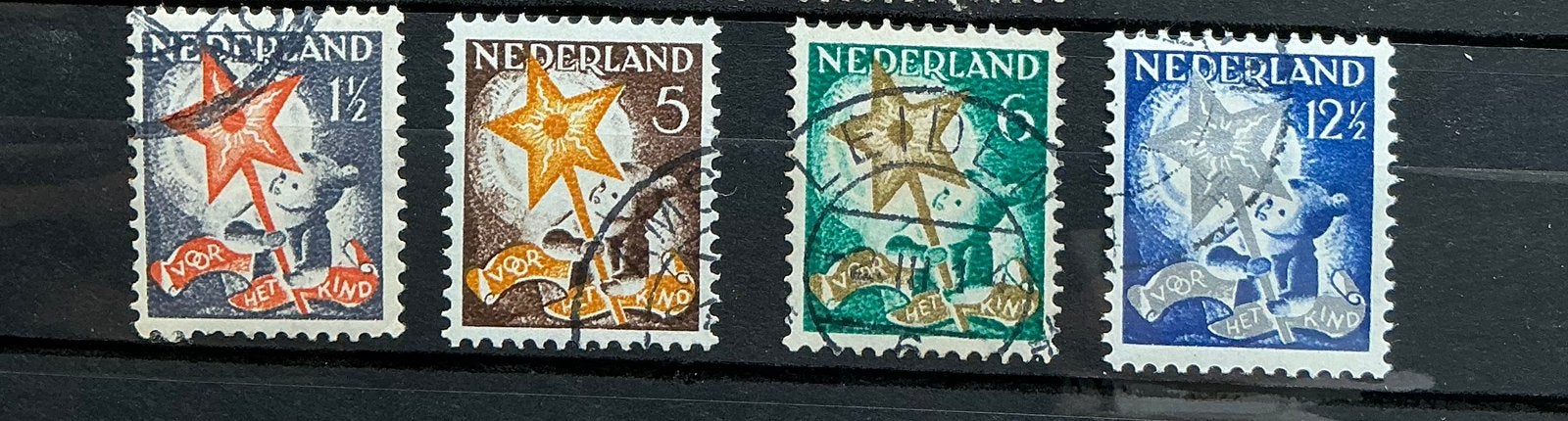 Nederland nvph 261-264 gestempeld, Postzegels en Munten, Postzegels | Nederland, Verzenden, T/m 1940, Gestempeld