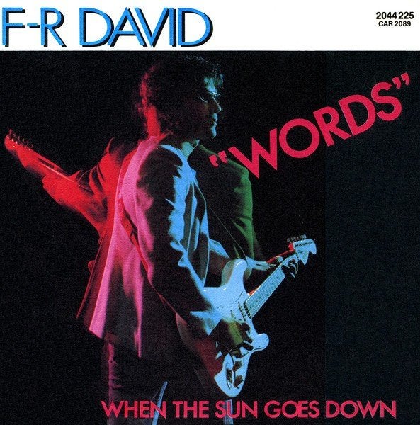 F-R David – Words   (Vinyl/Single 7 Inch), Ophalen of Verzenden, Zo goed als nieuw, Pop