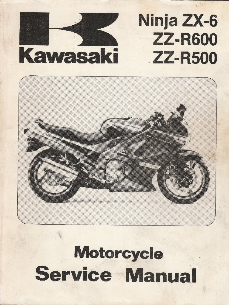 Kawasaki ZX 6 werkplaatsboek ZZ-R600 ZZ-R500 (5896z), Motoren, Ophalen of Verzenden, Kawasaki