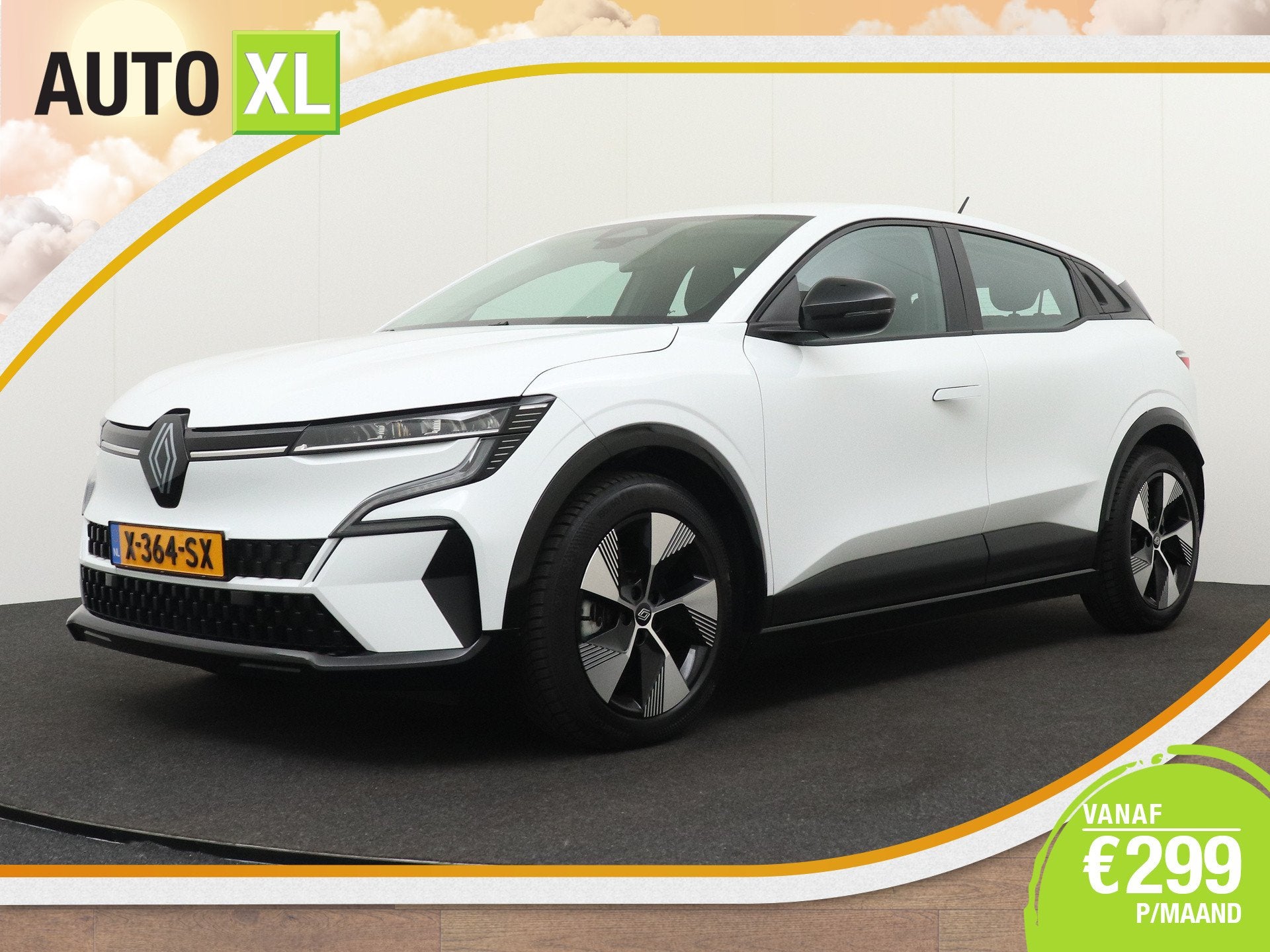 Renault Mégane E-Tech EV40 Boost Charge Equilibre 22KW Lade, Auto's, Stof, Gebruikt, Zwart, 135 min