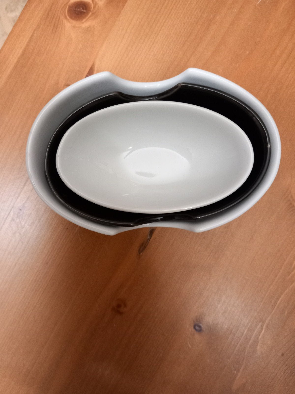 Set van 3 ovale amuse schaaltjes modern -nieuw, Huis en Inrichting, Porselein of Keramiek, Schaal, Nieuw, Ophalen of Verzenden