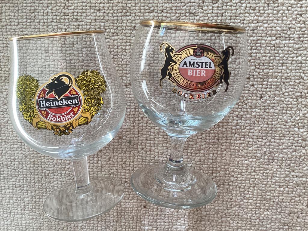 Heineken Bokbier / Amstel Bockbier 2 x, Ophalen of Verzenden, Zo goed als nieuw, Amstel
