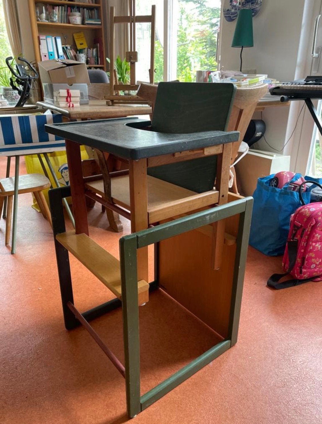 Stevige Vintage meegroei kinderstoel, Kinderen en Baby's, Kinderstoelen, Ophalen, Gebruikt