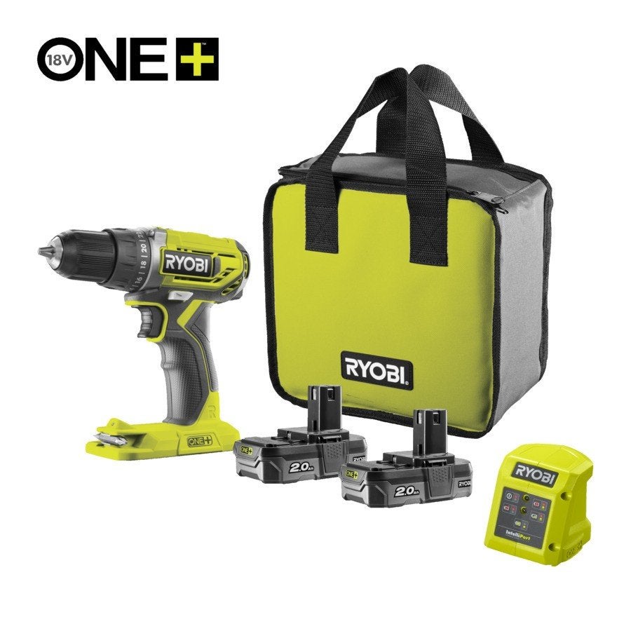 Ryobi R18DD2-220S 18V Accu Boormachine (incl. 2x 2.0Ah accu), Ophalen, Nieuw, Boormachine, Variabele snelheid