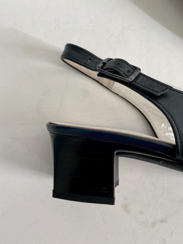 i285 Gabor maat 38,5 G open schoenen pumps sandalen zwart, Zwart, Gabor, Ophalen of Verzenden, Zo goed als nieuw