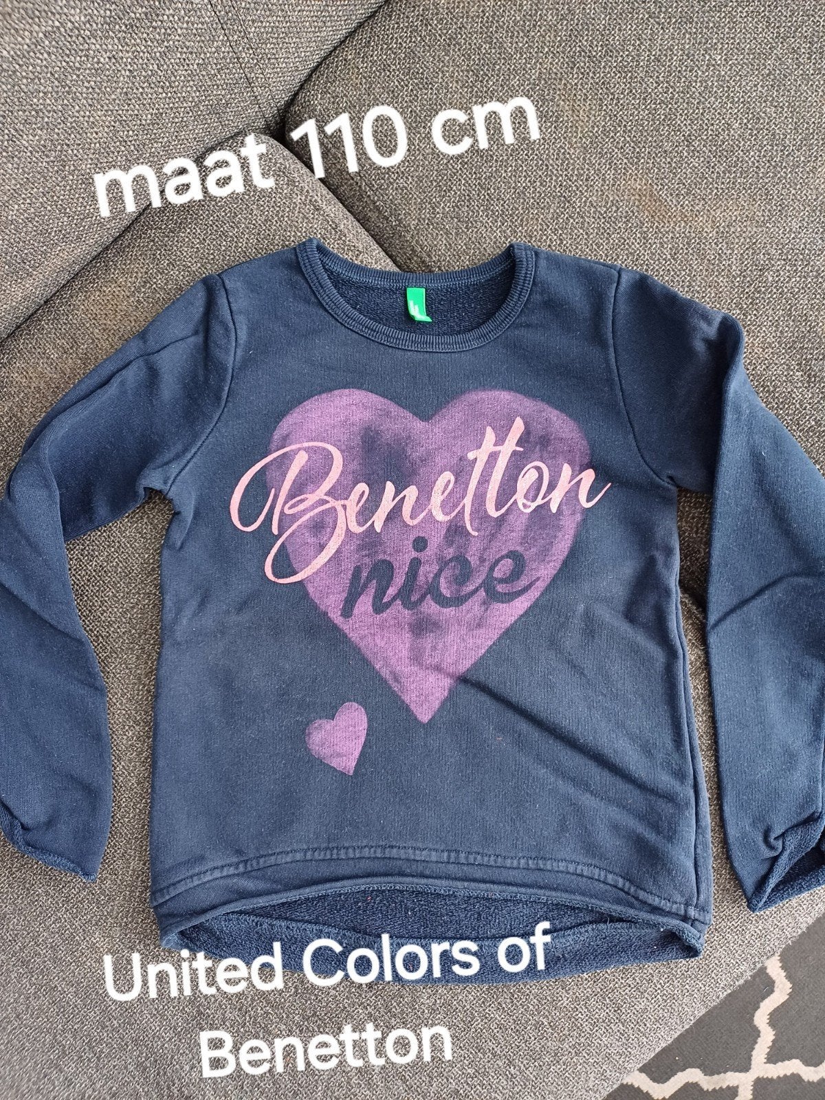 United colors of benetton 2x trui en 1x vest, Gebruikt, United Colors of Benetton, Meisje, Trui of Vest