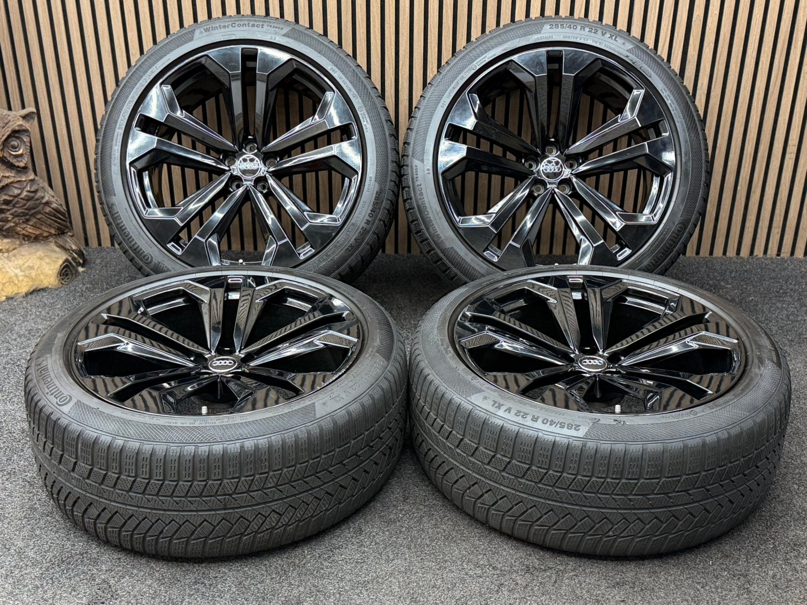 Originele 22 inch Audi Q8 SQ8 RSQ8 5x112 ET21 Continental AO, Ophalen, 285 mm, ., Banden en Velgen