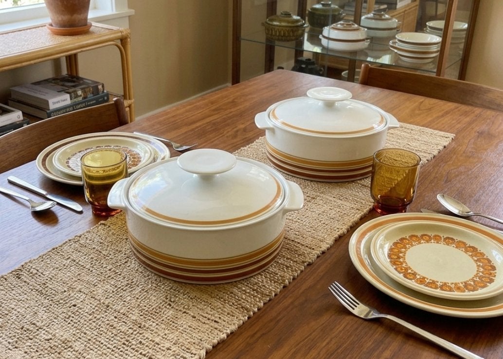 Vintage Thomas Germany ovenschalen set (2 stuks), Overige merken, Vintage, Ophalen of Verzenden, Porselein