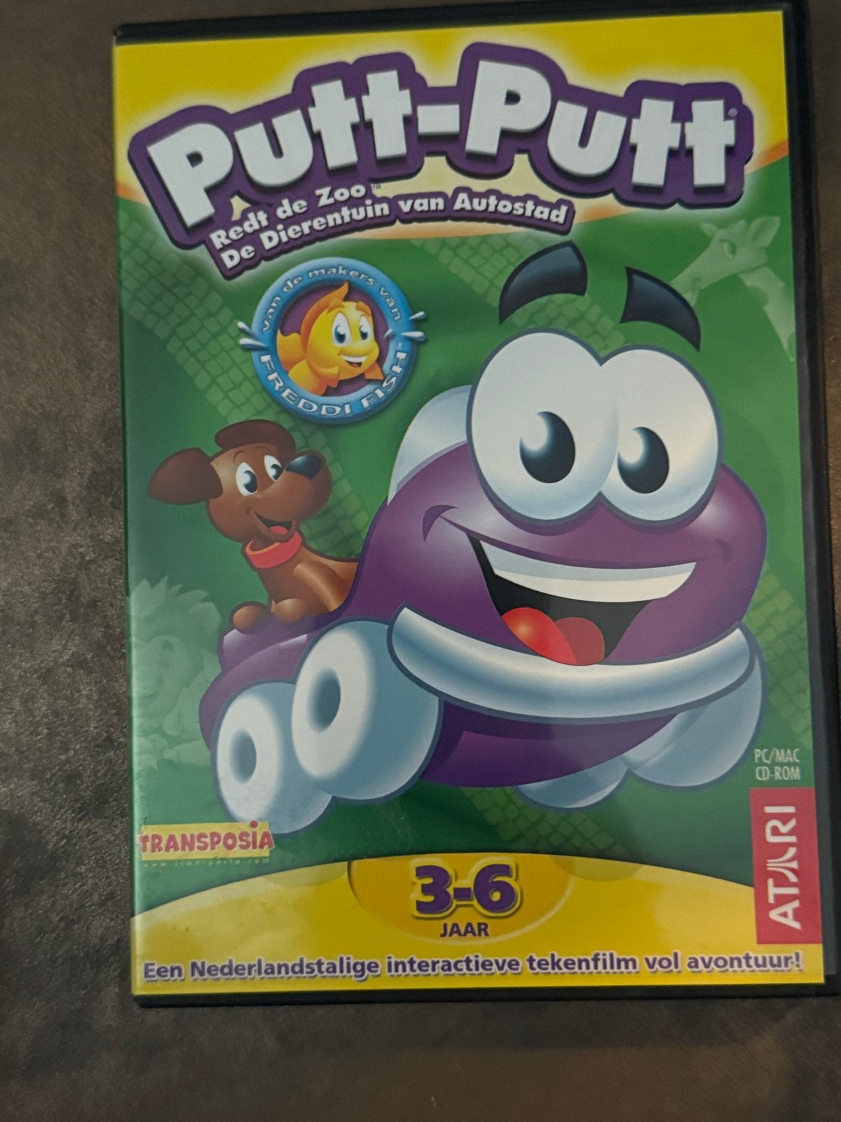 Putt-Putt Redt de Zoo: De Dierentuin van Autostad PC/MAC CD-, Puzzel en Educatief, 1 speler, Ophalen of Verzenden, Zo goed als nieuw