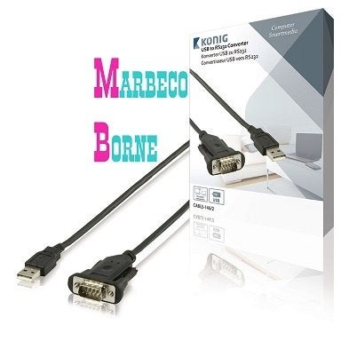 Omvormer USB A Male - RS232 Seriële omvormer, Converter, König, Nieuw, Info@marbeco.nl, Ophalen of Verzenden